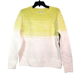 Amazon Essentials Women Soft-Touch Crewneck Novelty Knit Sweater Green/White  M